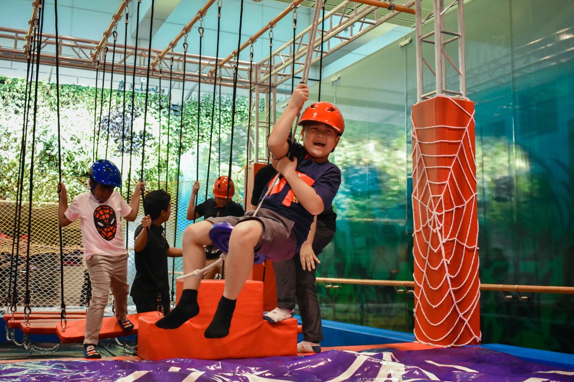 Zipline at Spider-Man Adventure Playground